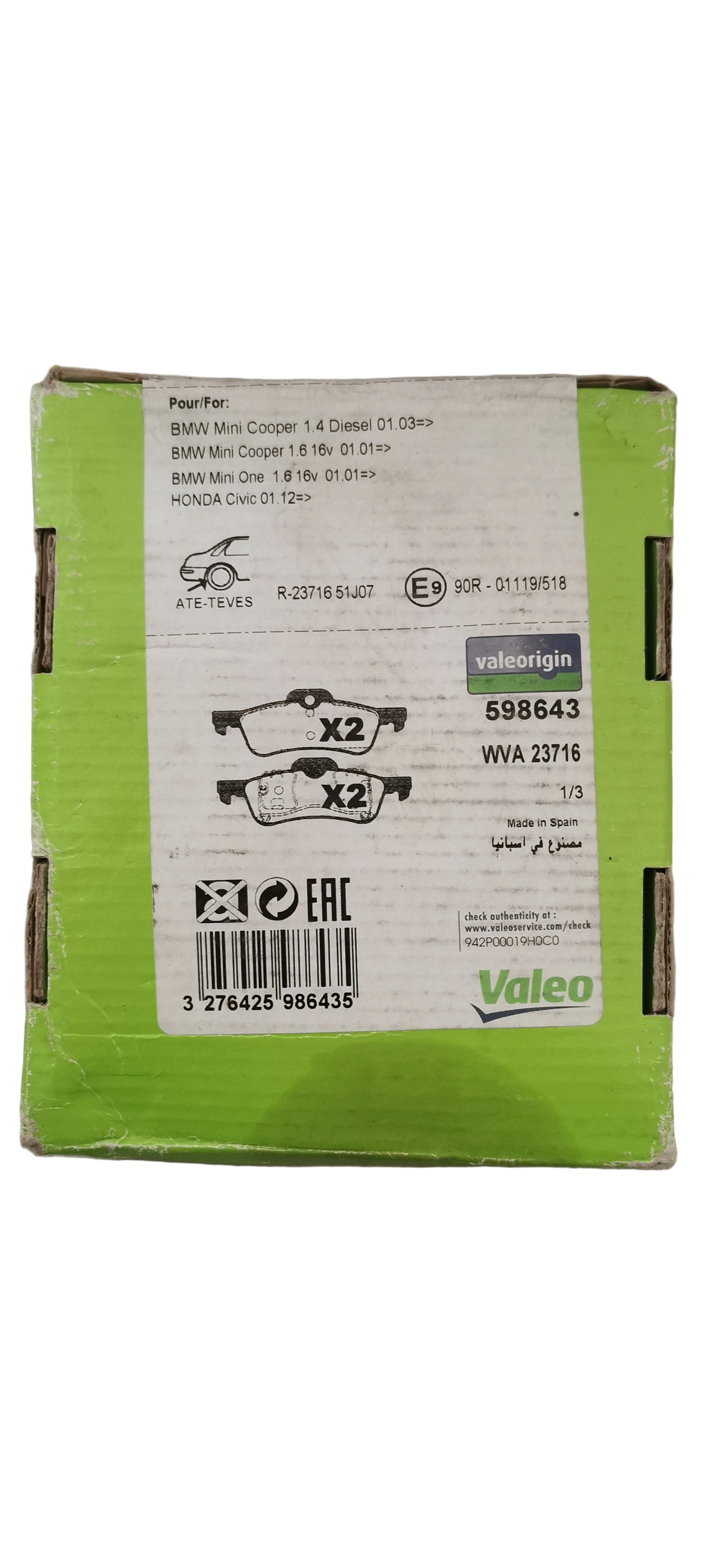 VALEO 598843