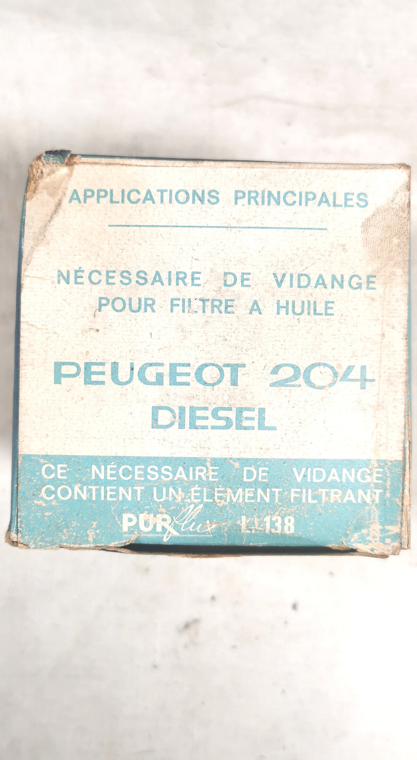 Peugeot 204 Diesel filtre à huile