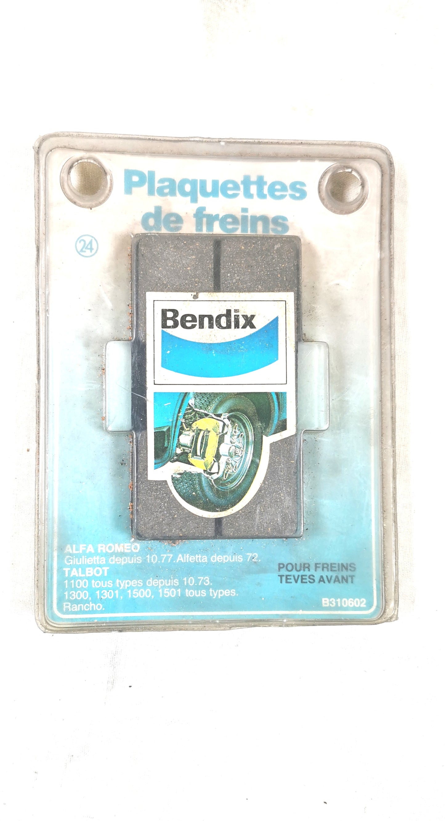 Simca Talbot 1100,1300 Plaquettes de frein B310602