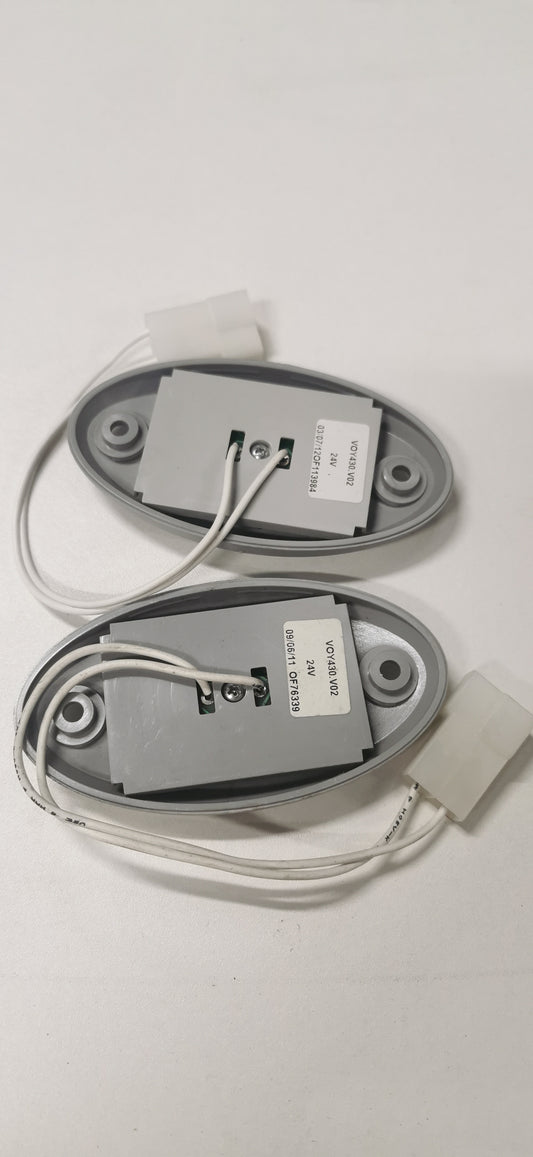 Spot 20 LED 12/24Vdc blanc froid pour éclairage bus/cars